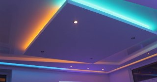 Натяжной потолок с подсветкой Каменск-Шахтинский, цена от 2136 руб.